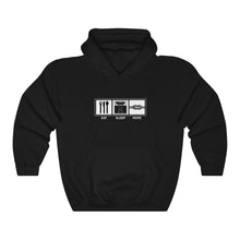 Load image into Gallery viewer, Unisex "Eat Sleep Rope" Hooded Sweatshirt