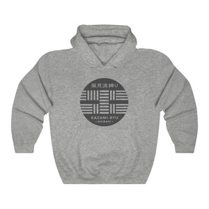Unisex "Kazami-Ryu Logo" Hooded Sweatshirt (stealth version)