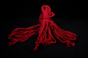 Red - Premium Japanese Jute Rope - Single Length